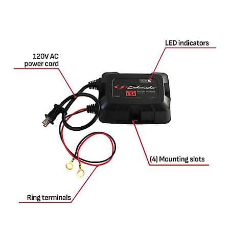 3-In-1 6V/12V On-Board 1.5A Battery Charger And Maintainer