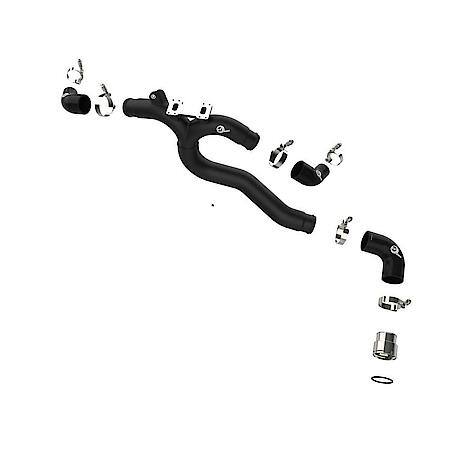 BladeRunner 3" Aluminum Hot Charge Pipe, Black