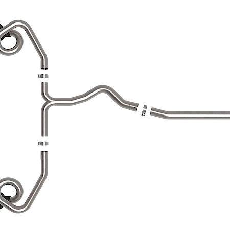 Takeda 3" to 2-1/2" 304 Stainless Steel Cat-Back Exhaust System with Black Tip
