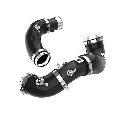 BladeRunner 2-1/2" & 2-3/4" Aluminum Hot and Cold Charge Pipe Kit, Black