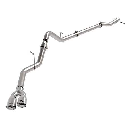 Rebel XD Series 3" 304 Stainless Steel DPF-Back Exhaust with Dual Polished Tips