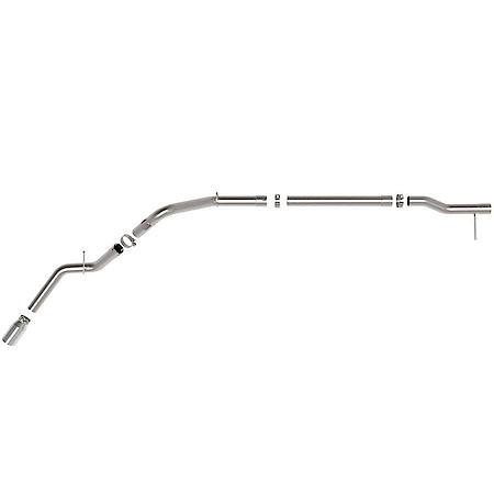 Large Bore-HD 3" 409 Stainless Steel DPF-Back Exhaust System with Polished Tip