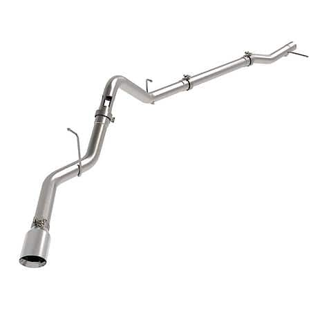 Large Bore-HD 3" 409 Stainless Steel DPF-Back Exhaust System with Polished Tip