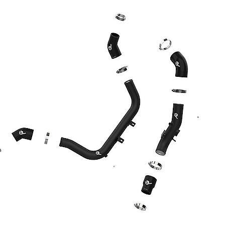 BladeRunner 2-1/4" & 2-1/2" Aluminum Hot and Cold Charge Pipe Kit, Black