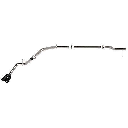 Rebel XD Series 3" 304 Stainless Steel DPF-Back Exhaust with Dual Black Tips