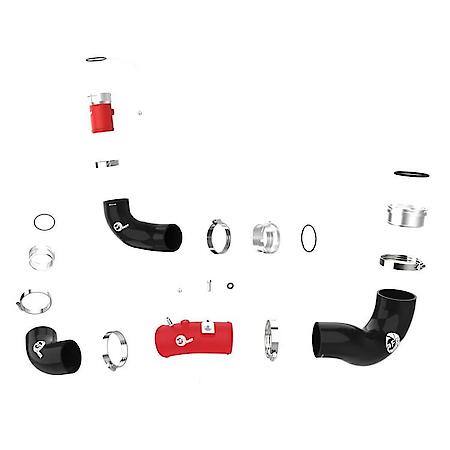BladeRunner 2-1/2" & 2-3/4" Aluminum Hot and Cold Charge Pipe Kit, Red