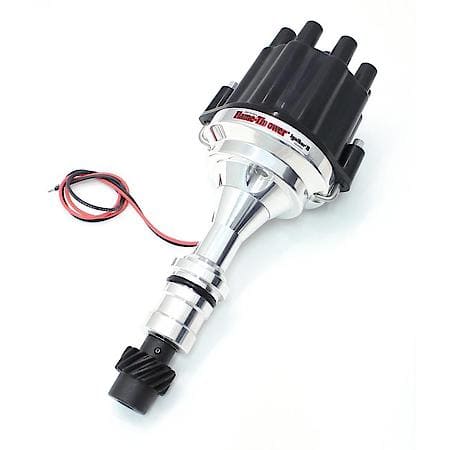 Distributor Billet Marine Olds Black Cap