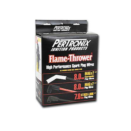 Wires, Universal 8mm 8 Cylinder 90 Deg. Black Ceramic Boot; Black Wire
