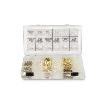 Terminal Kit Brass Open Barrel with Covers (326 Pieces)