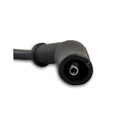 Wires, 8mm GM LS 45 Deg. Black Ceramic Boot; Black wire