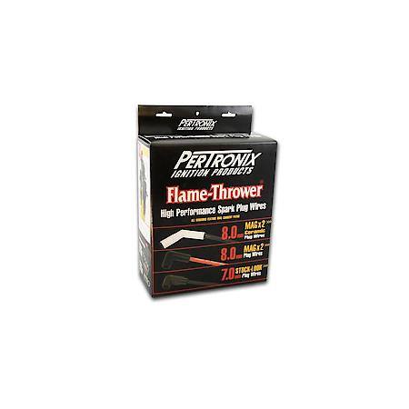 Wires, 8mm GM LS 45 Deg. Black Ceramic Boot; Black wire