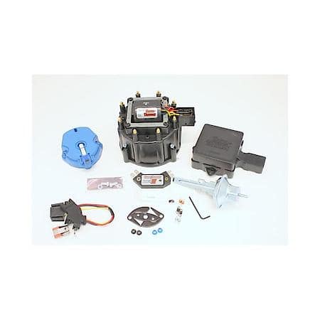 Distributor GM HEI III Chevy/Cadilac T/U Kit Black Cap