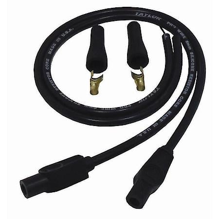 8mm Pro RC Black Motorcycle Universal 180 Ignition Wire