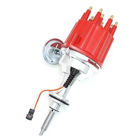 Distributor Billet Magnetic Trigger Mopar 383-400 Red Male Cap Vacuum Advance