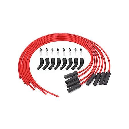 Wires, Universal LS 8mm 8 Cylinder 180 Deg Red