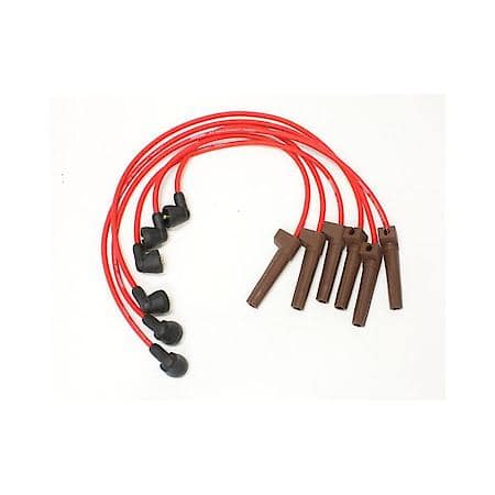 Wires, 6 Cylinder Ford Custom Fit Red