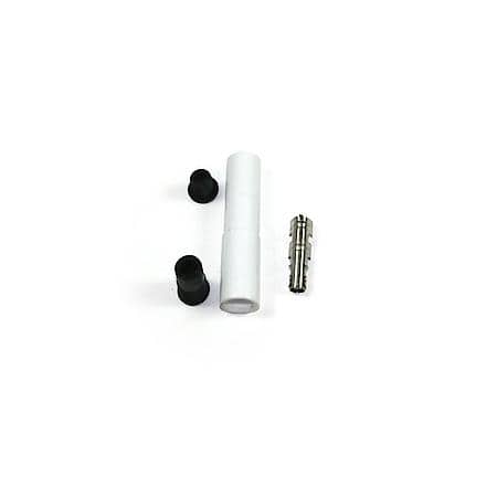 White Ceramic Spark Plug Straight Boot
