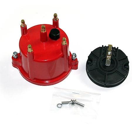 Cap and Rotor Kit, 4 Cylinder Billet Red