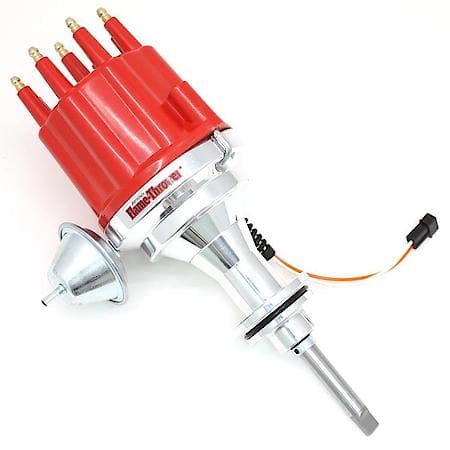 Distributor Billet Magnetic Trigger Mopar 273-360 Red Male Cap Vacuum Advance
