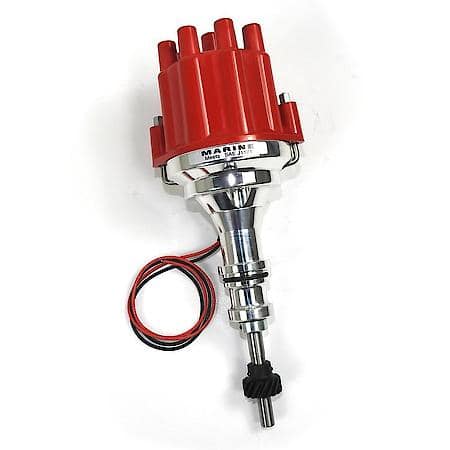 Distributor Billet I3 Marine Ford 302 Red Cap