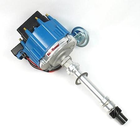 Distributor HEI III Chevy SB/BB Blue Cap Polished