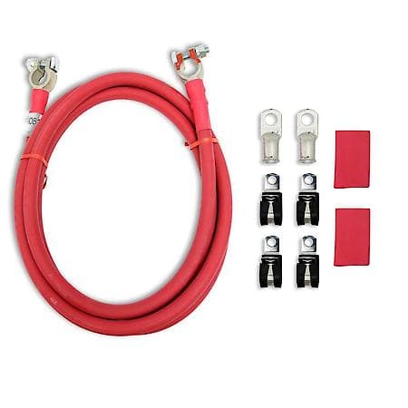 1/0 ga Red 8ft Battery Cable Kit