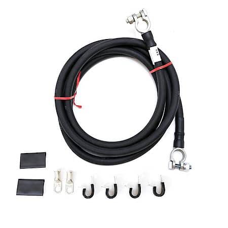 1/0 ga Black 8ft Battery Cable Kit