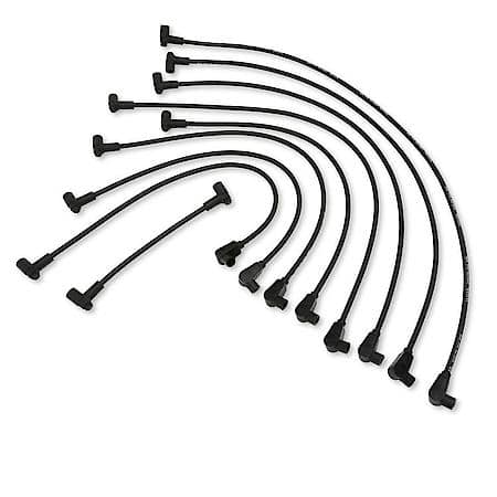 8mm Spiro-Pro Custom 4 Cylinder Black Spark Plug Wire Set