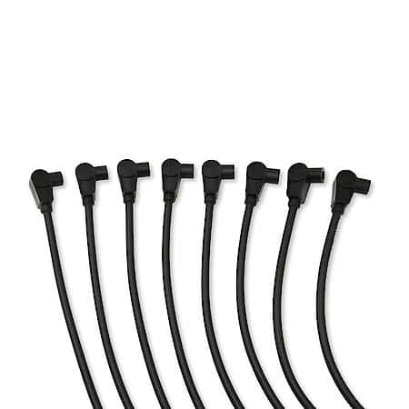 8mm Spiro-Pro Custom 6 Cylinder Black Spark Plug Wire Set