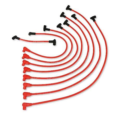 8mm Spiro-Pro Custom 6 Cylinder Red Spark Plug Wire Set