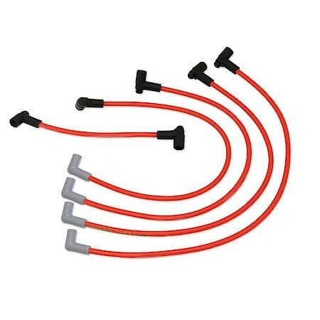 ThunderVolt 8.2 Custom 4 Cylinder Red Spark Plug Wire Set