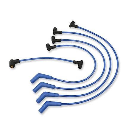 Hi-Energy Custom 4 Cylinder Blue Spark Plug Wire Set