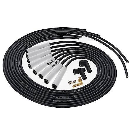8mm Spiro Pro White Ceramic Boot Race Fit Wire Set 180 Black