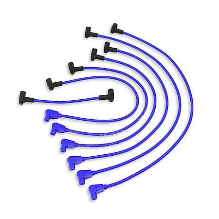 8mm Spiro-Pro Custom 6 Cylinder Blue Spark Plug Wire Set