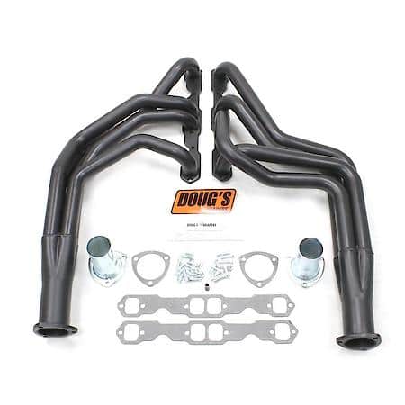 55-57 Chevy SBC Long Tube Black Ctd