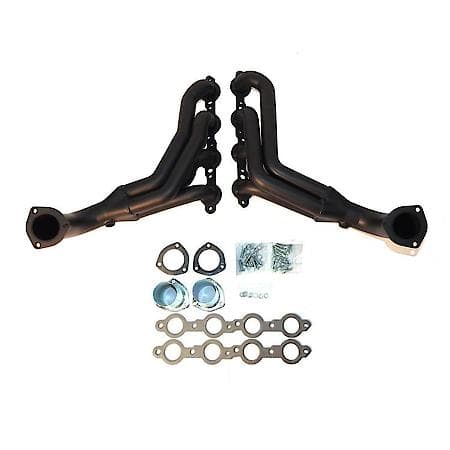 58-64 Chevy LS  Long Tube Black Ctd