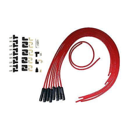 8mm Spiro Pro Black Ceramic Boot Universal Wire Set 180? Red