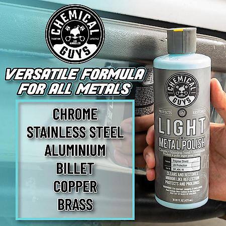 Light Metal Polish; Chrome, Stainless Steel, Aluminum, 16 oz.