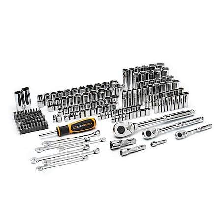 185 Piece 1/4┐, 3/8┐ & 1/2" Drive 72-Tooth Sae/Metricá
