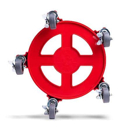 Creeper Professional Bucket Dolly features five swivel wheels and fits buckets from 3.5 to 7 gallons