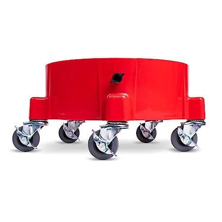 Creeper Professional Bucket Dolly features five swivel wheels and fits buckets from 3.5 to 7 gallons