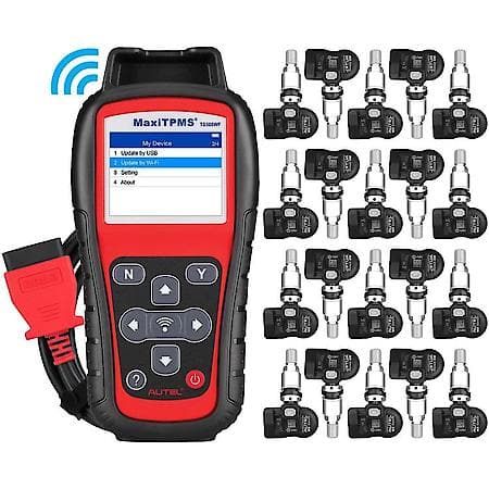 MaxiTPMS TS508WFK-20 Bundle with TS508WF and 20 1-Sensors with Metal Valves