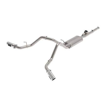 Gemini XV 3" 304 Stainless Steel Cat-Back Exhaust System with Cut-Out, Polished