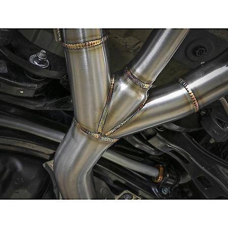 Takeda 3" 304 Stainless Steel Cat-Back Exhaust System with Carbon Fiber Tips