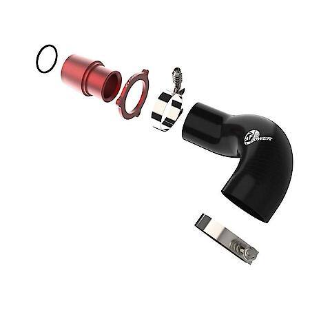 BladeRunner Turbo Muffler Delete for aFe Charge Pipe, Red