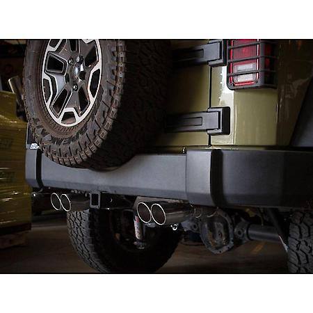 Vulcan Series 2-1/2" 304 Stainless Steel Cat-Back Exhaust System, Polished Tip