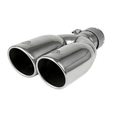 Vulcan Series 2-1/2" 304 Stainless Steel Cat-Back Exhaust System, Polished Tip