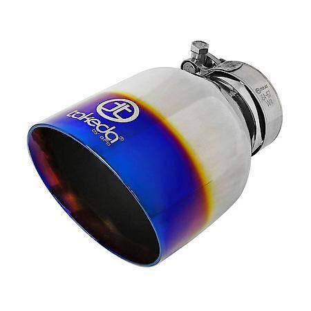 Takeda 3" to 2-1/2" 304 Stainless Steel Cat-Back Exhaust with Blue Flame Tip