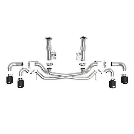 MACH Force-Xp 304 Stainless Steel Cat-Back Exhaust without Muffler Black (No NPP)