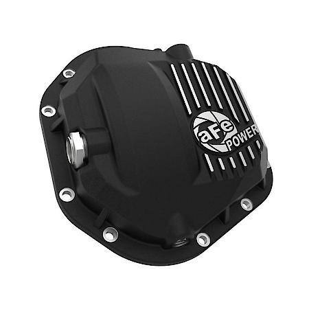 Pro Series Dana 60 Front Differential Cover Black with Machined Fins